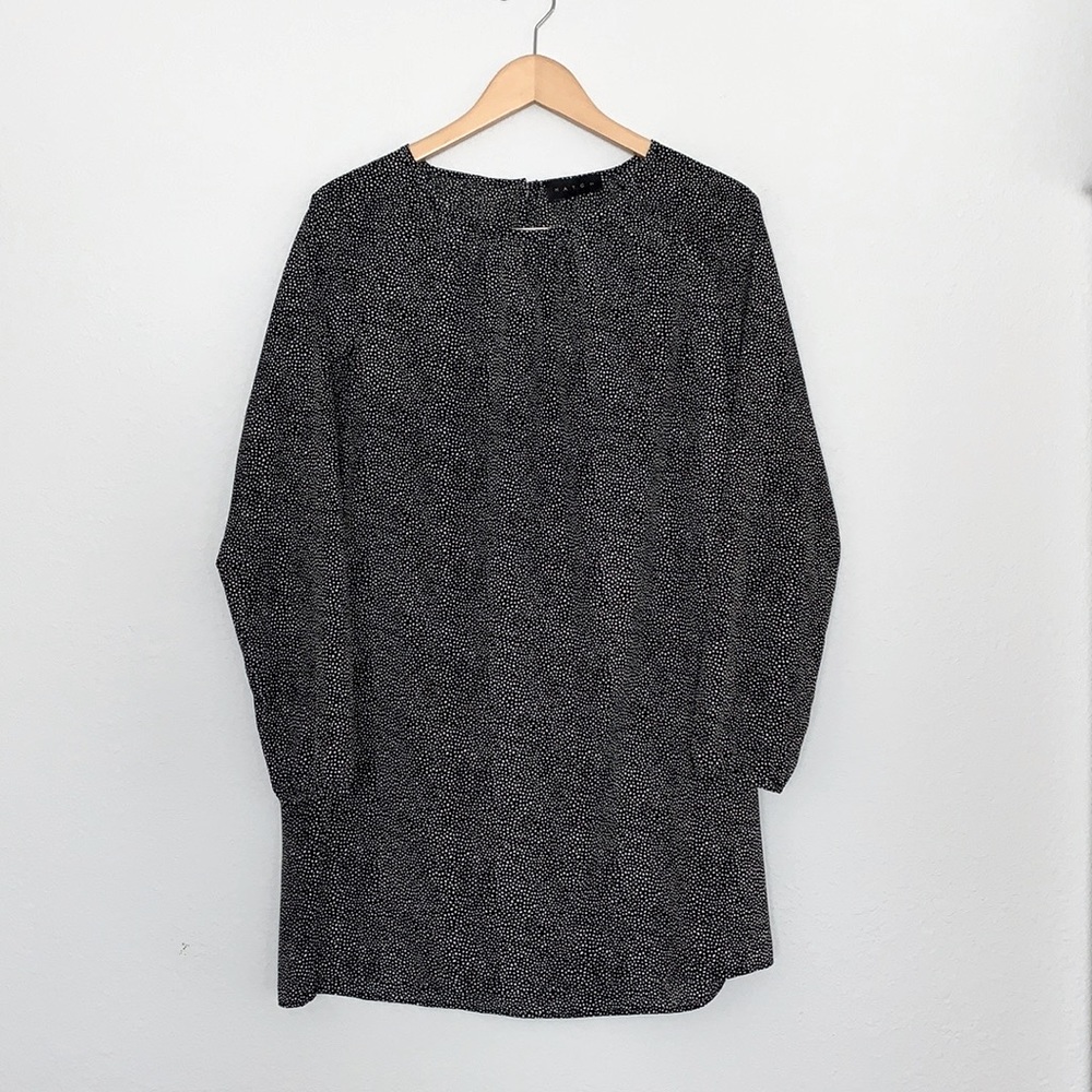 HATCH Black & White Long Sleeve Maternity Dress